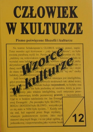 Człowiek w kulturze nr 12 (1999). Wzorce w kulturze