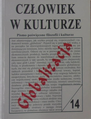 Człowiek w kulturze nr 14. Globalizacja