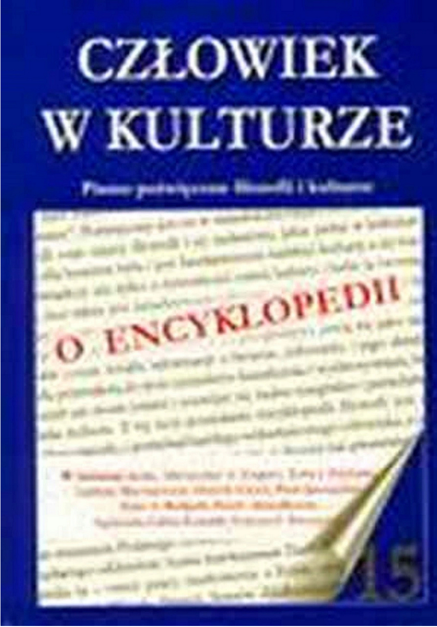 Człowiek w kulturze nr 15. O Encyklopedii